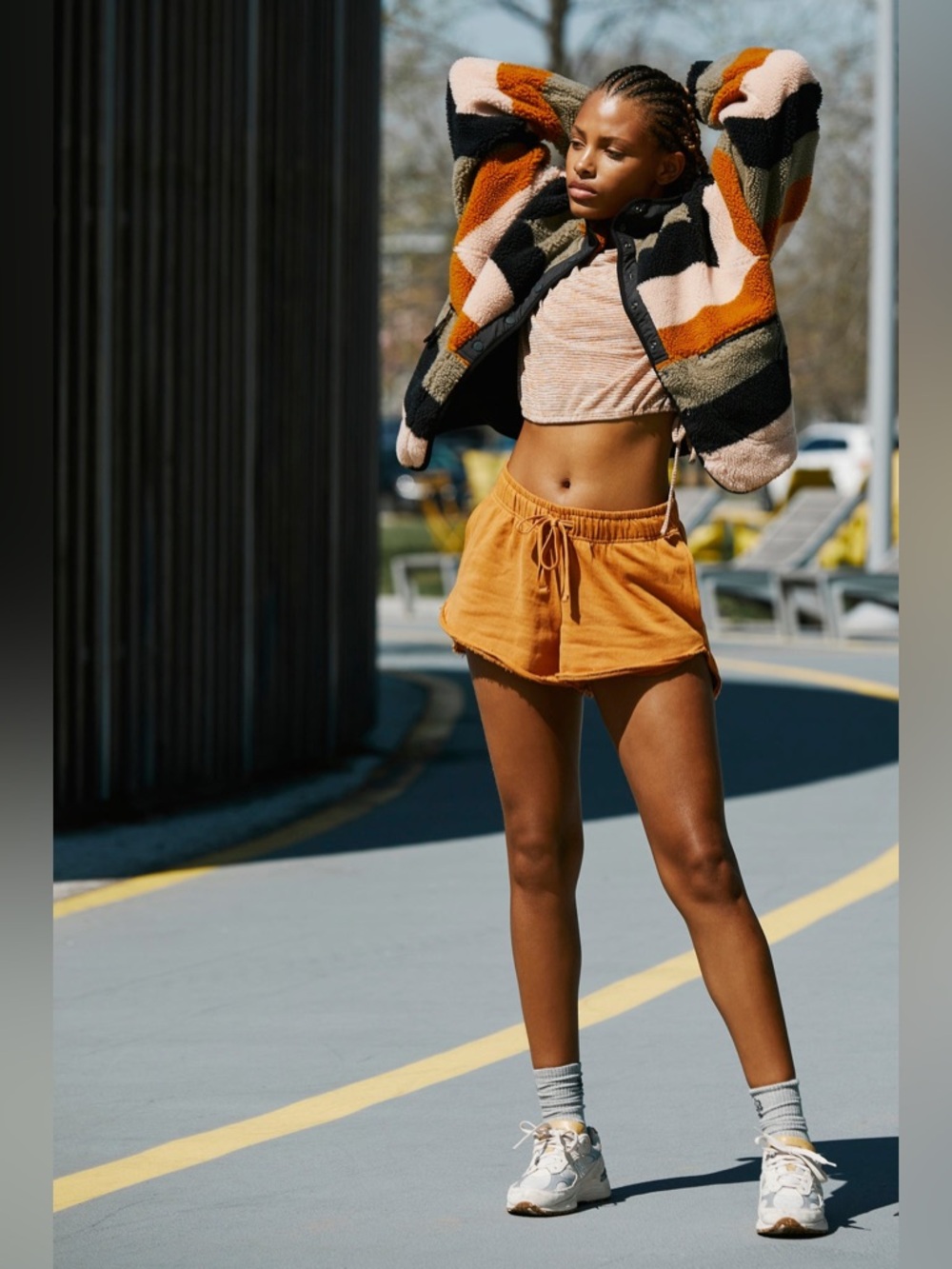 Free People Movement Drop It Low Short Small Russet Orange